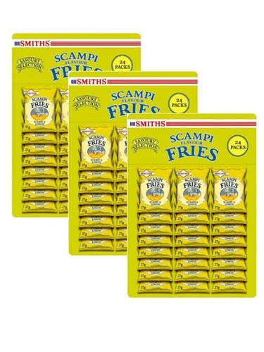 Smiths scampi fries pub card - fries,