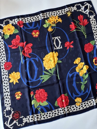 Cartier silk scarf - silk, double