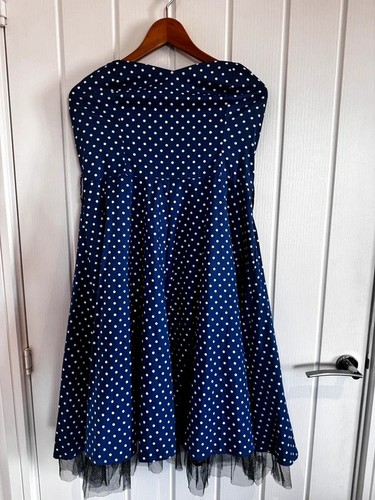 Hearts roses navy - hearts, dot