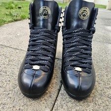 Riedell 120 D Black Boots Size Usa 8.5- UK 7.5 ,