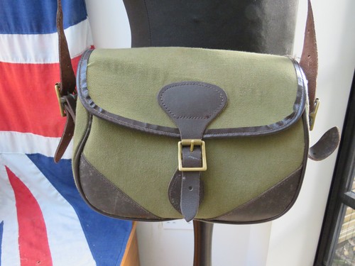 Green canvas brown leather - green,