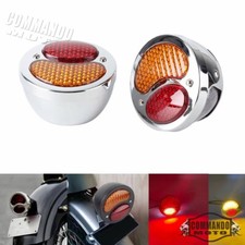 For Harley Bobber Cafe Racer Ford Model A Rat Hot Rod Brake Taillight Turn Light