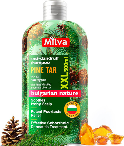 Milva pine tar shampoo 500ml - milva,