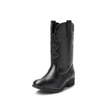 Kids Cowgirl Cowboy Western Boots Girls Mid Calf Riding Boots Little Kid/Big Kid