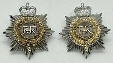 British Military Royal Corps of Transport Uniform Tunic Collar Badges, Pair 