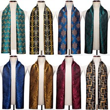 Mens Scarves Black Teal Red