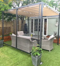 Metal garden pergola - metal,