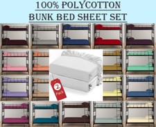 Pack of 2 Percale Bunk Bed