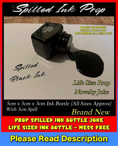 Prop spilled ink - bottle, joke
