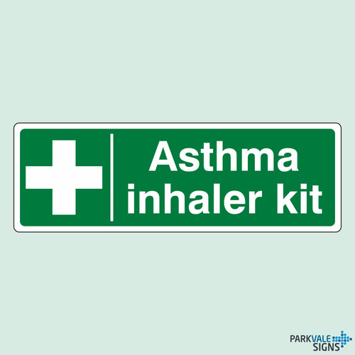 Asthma inhaler kit sign - kit,