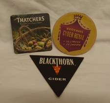 3 Cider beer mats - Thatchers