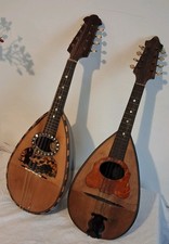 Antique pair mandolin - pair,