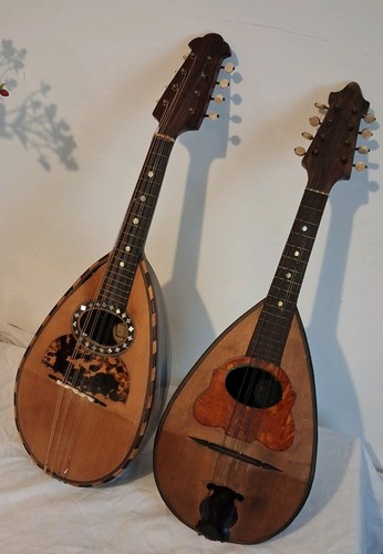 Antique pair mandolin bowl - antique, of
