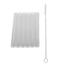 6pcs Borosilicate Glass Tube 2mm Thick Blowing Tubes For Glass Blowing