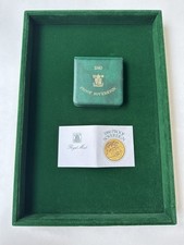 The Royal Mint 1980 Gold Proof Sovereign Box/Case only - COA & Capsule Included.