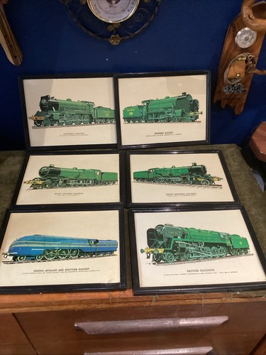 Vintage framed steam train - framed,