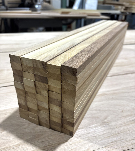 Planed iroko hardwood offcuts - planed,