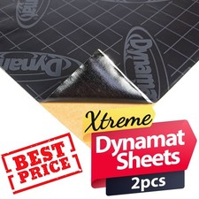 2 x Dynamat Xtreme Car Door Floor Hood Boot Sound Proofing Deadening 18"x32"