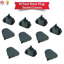 Electrical Plug Socket Protector Child Baby Safety Main Cover 3 Pin UK 10 BLACK