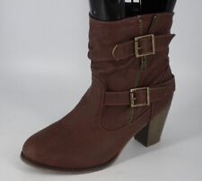 Barratt's Zip Up Ankle Boot's Brown Size UK 6.5 EU 40 NH9 AA 02