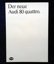 Audi 80 Quattro brochure