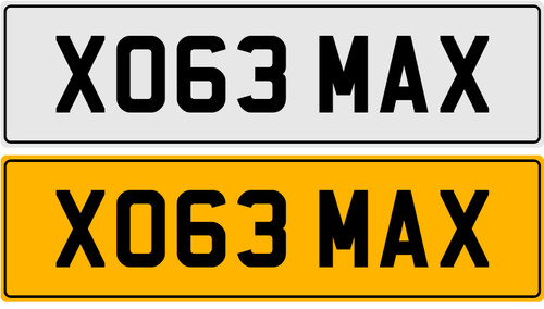 Xo63 max private reg - xo63, plate
