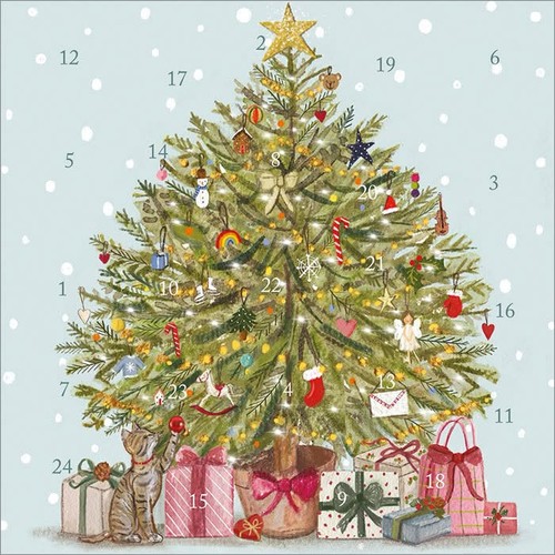 Christmas tree advent calendar - christmas,