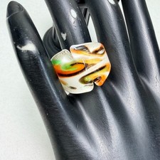 Murano Glass Ring Lavender