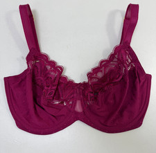 Ladies New Ex M&S Minimiser Full Cup Lace Trim Bra In Sizes 32-42 DD-H