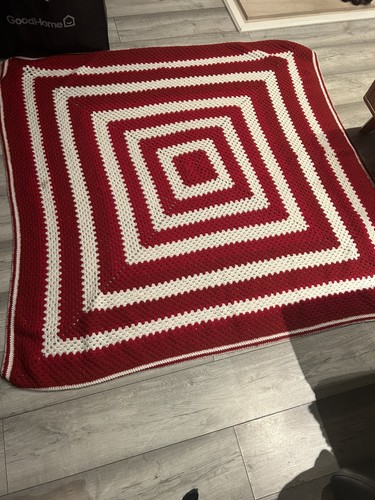 Vintage crochet red and white - crochet,