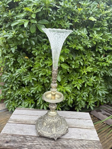 Antique silver plated glass - antique,