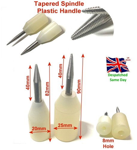 Tapered spindle plastic handle - plastic,