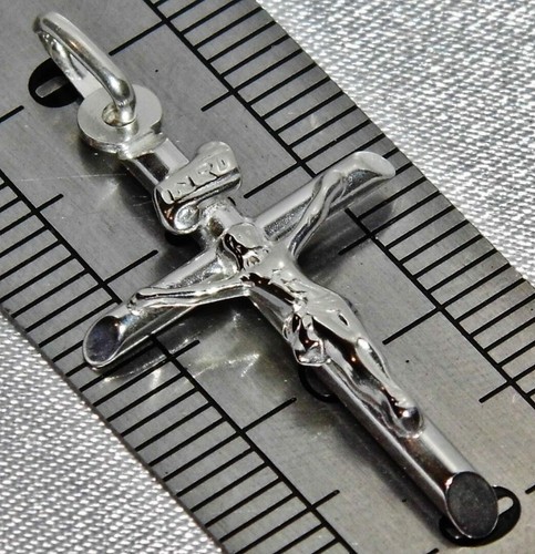 Sterling silver crucifix - sterling, cross