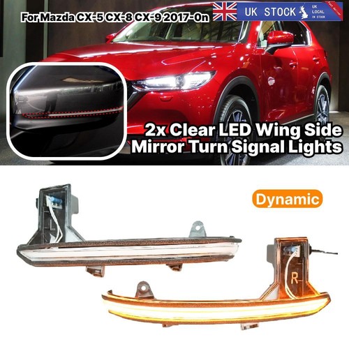 Clear led side mirror - clear,