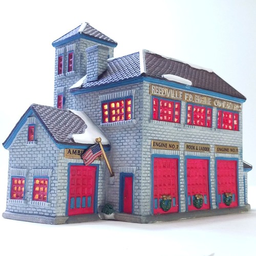 Lemax 1998 fire station - lemax,