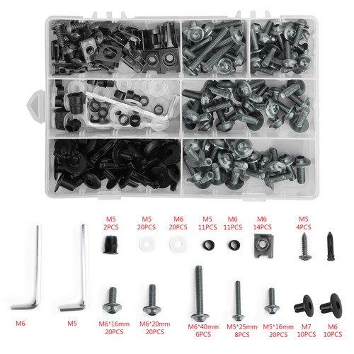 Titanium fairing bolts screws - titanium,