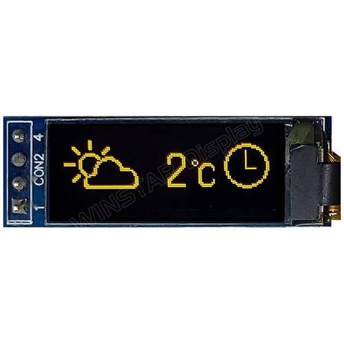 Winstar oled cog 128x32 yellow - winstar,
