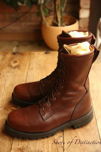 Filson brown leather derby - leather,