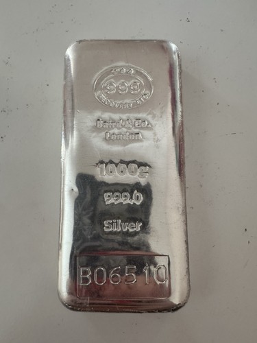 1kg silver bullion bar 999 - 1kg,