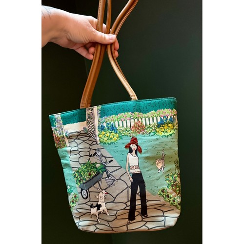 Bueno garden print tote bag - print,