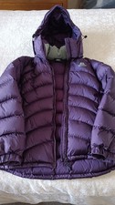 Mountain Equipment Women’s LightLine Down jacket size 12. Blackberry colour.
