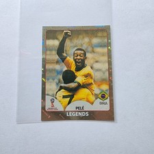 2018 FIFA WORLD CUP RUSSIA - Legends Pele #680 GOLD FOIL STICKER PANINI