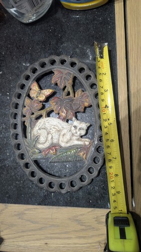 Cast iron cat - cat, trivet