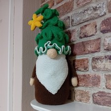 Handmade Knitted Large 50cm Christmas Gonk/Gnome. New.