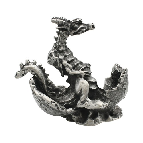 English made pewter dragon - made,