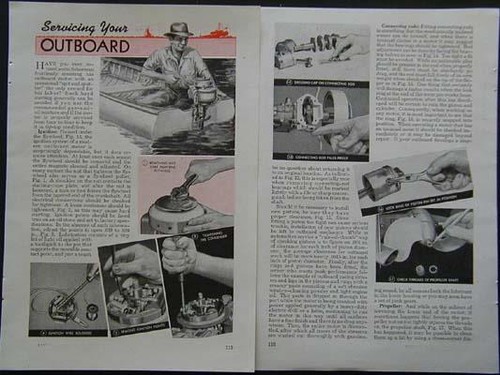 Vintage outboard motor - outboard,
