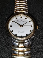 Unisex Philip Mercier Quartz Watch with 2 Tone Metal Strap