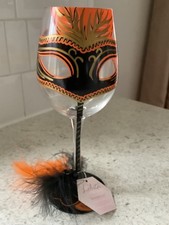 Lolita "Masquerade" wine glass, not used, displayed only