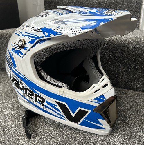 Viper motocross helmet - helmet, blue