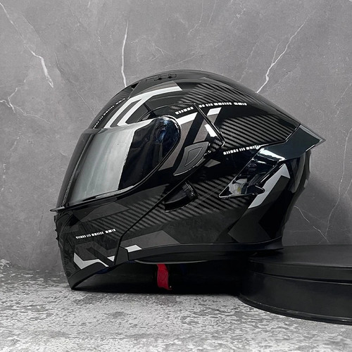 Full face flip motorcycle - face,
